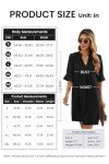 QACOHU Black Dress 2024 Women's Summer Tunic Dress V Neck Casual Loose Flowy Swing Shift Dress 2024 Dresses for Women Black XL