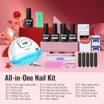 32-Color Gel Nail Polish Kit with UV Light