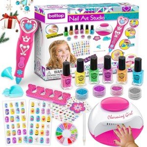 Fun Nail Polish Set for Girls with Dryer
