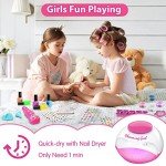 Fun Nail Polish Set for Girls with Dryer