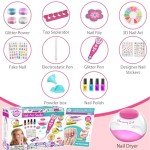 Fun Nail Polish Set for Girls with Dryer