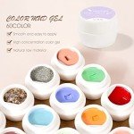 60-Color Mud Gel Nail Kit with Brushes