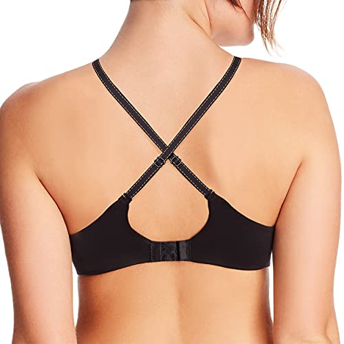 Maidenform Women's Comfort Devotion Embellished Bra, Black/Body Beige,36D