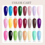 30-Piece Hema-Free Gel Nail Polish Set