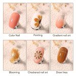 60-Color Mud Gel Nail Kit with Brushes