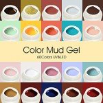 60-Color Mud Gel Nail Kit with Brushes