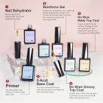 30-Piece Hema-Free Gel Nail Polish Set