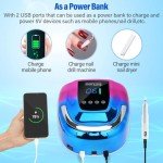 Cordless 128W UV LED Nail Lamp for Gel Nails