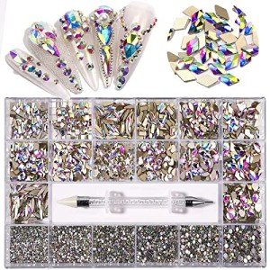 Rhinestone Nail Art Kit with Wax Pencil