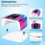 Cordless 128W UV LED Nail Lamp for Gel Nails