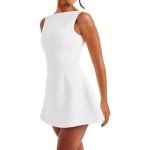 ABYOVRT Women’s Backless Sleeveless Mini Dress