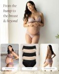 Kindred Bravely Under the Belly Maternity Underwear | Pregnancy Bikini Underwear - 5 Pack (Assorted Pastels, Large)