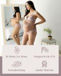Kindred Bravely Under the Belly Maternity Underwear | Pregnancy Bikini Underwear - 5 Pack (Assorted Pastels, Large)