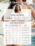 Blooming Jelly Womens Bandeau Bikini Sets Sexy Strapless Two Piece Swimsuit Cheeky High Cut Cute Ribbed Ladies Bathing Suit (Medium, Beige)