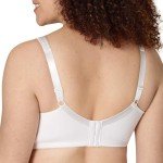 Playtex womens 18 Hour Silky Soft Smoothing Wireless Us4803, Available in Single and 2-pack Full Coverage Bra, White, 48DD US