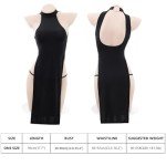 SINROYEE Women's Grey Sexy Anime Sleep Dress