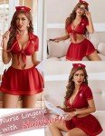 Avidlove Nurse Lingerie Roleplay Set with Tie Top