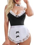 Avidlove Women’s Snap Crotch Teddy Bodysuit