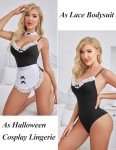 Avidlove Women’s Snap Crotch Teddy Bodysuit