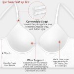 Low Back Push-Up Bra for Women – White