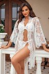 Avidlove Women's Lace Kimono Robe Nightgown