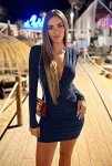 Elegant Navy Long Sleeve V Neck Bodycon Dress
