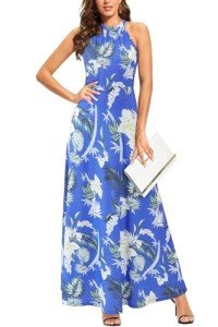 Summer Floral Maxi Dress for Wedding Guests
