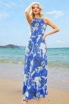 Summer Floral Maxi Dress for Wedding Guests