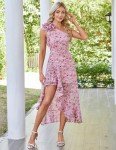 Grace Karin Floral One Shoulder Summer Dress