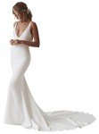 SEIM Elegant Boho Mermaid Wedding Dress for Brides
