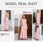 Pink Deep V-Neck Backless Lace Dress for Women