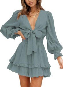 Dokotoo Women's Elegant Floral Dress for Weddings