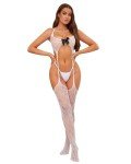 QOXNORC Women's 3-Piece Lace Lingerie Set