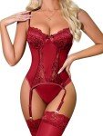 Women's Lace Lingerie Set with Garter Belt