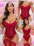 Women's Lace Lingerie Set with Garter Belt