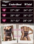 SSYYX Women's Lace Teddy Lingerie Set with Garter