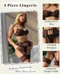 Avidlove Women's Lace Strappy Lingerie Set