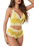 Lilosy Floral Lace Pajamas Set for Women