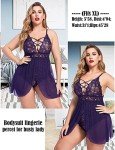 Avidlove Plus Size Lace Babydoll Lingerie Dress