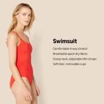 Golden Yellow One-Piece Coverage Swimsuit for Plus Size Women