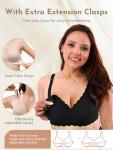 MomWills Nursing Bras for Breastfeeding, Seamless Ultra Comfort Maternity Bra, Natural Shape Wirefree Push Up Bras for Womens, Pregnancy Sleep Bralette, 3Pack