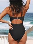 CUPSHE Black One Piece Swimsuit XL Women's Fashion