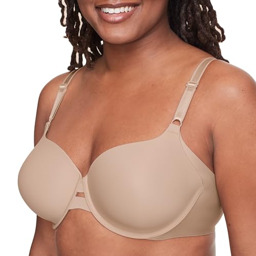 Warner's Women's Blissful Benefits Underarm-Smoothing Comfort Underwire Lightly Lined T-Shirt Bra RA3561W, Toasted Almond, 38C
