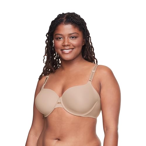 Warner's Women's Blissful Benefits Underarm-Smoothing Comfort Underwire Lightly Lined T-Shirt Bra RA3561W, Toasted Almond, 38C