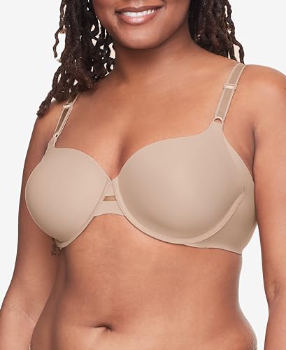 Warner's Women's Blissful Benefits Underarm-Smoothing Comfort Underwire Lightly Lined T-Shirt Bra RA3561W, Toasted Almond, 38C
