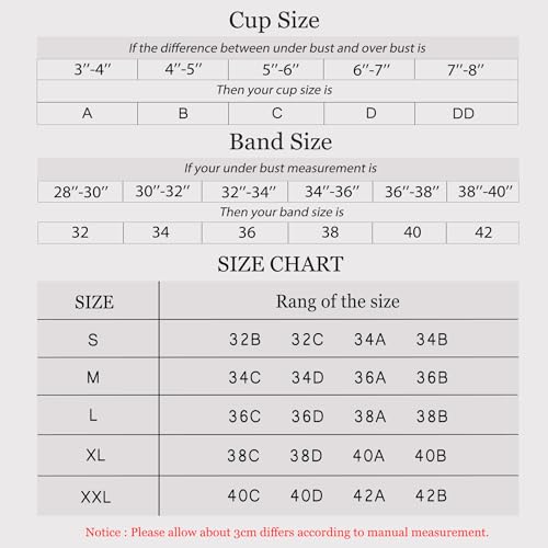 Gailife Deep V Bras for Women No Underwire Comfort Wireless Bralettes Adjustable Seamless Plunge Bra with Bra Extender -Nude,L