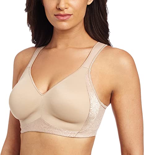 Playtex womens 18 Hour Seamless Smoothing Us4049 With 2-pack Option Full Coverage Bra, Nude, 46D US