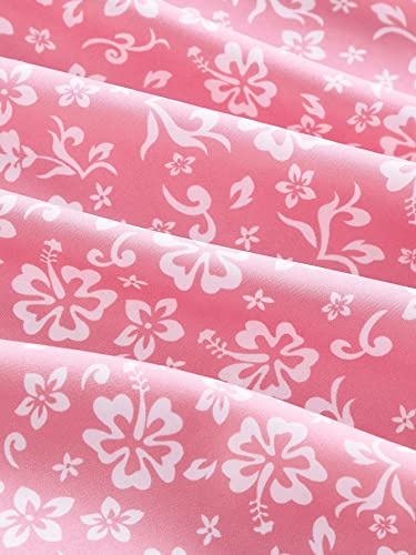 Floerns Women's Summer Floral Cherry Print A Line Short Cami Dress Pink Flower M