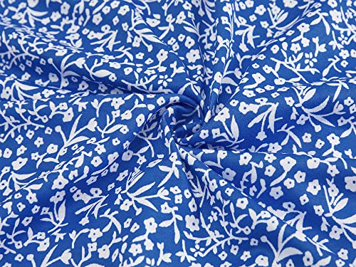 Loemes Summer Dresses Spring Dresses for Women 2024 Wedding Guest Dresses for Women Baby Shower Dress Mini Dresses for Women Sexy Large Floral Blue-2 …