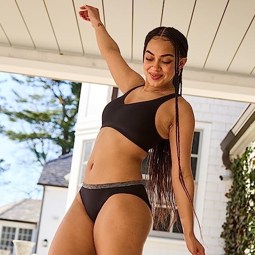 Hanes womens Smoothtec Comfortflex Fit Wirefree Mhg796 Bras, Black, Medium US